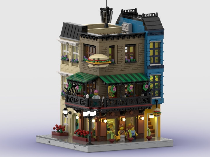 New Orleans Hamburger Joint from BrickLink Studio [BrickLink]