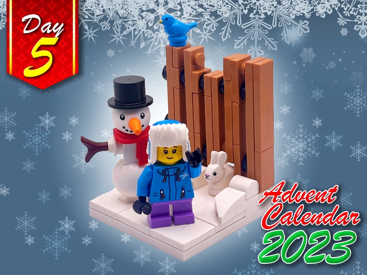 Advent Calendar Day 5 Snowman from BrickLink Studio [BrickLink]