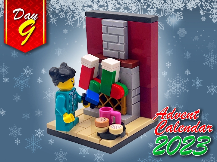 Advent Calendar Day 9 Fireplace from BrickLink Studio [BrickLink]