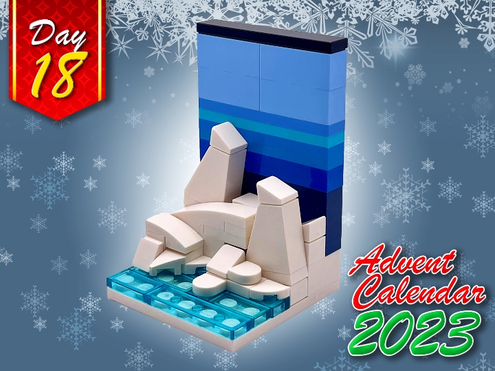 Advent Calendar Day 18 Glacier from BrickLink Studio [BrickLink]