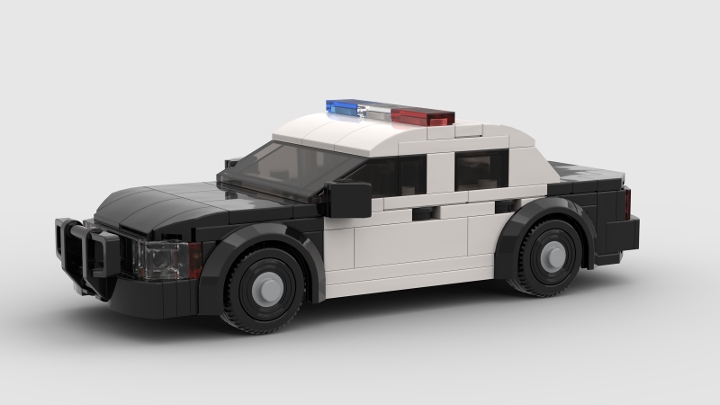 Crown Victoria Police Interceptor from BrickLink Studio [BrickLink]