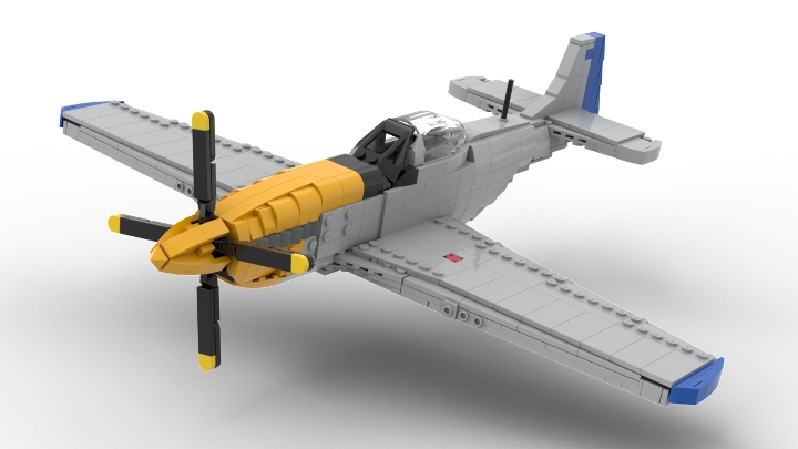 North American P-51D Mustang from BrickLink Studio [BrickLink]