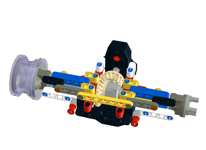 Rear axle with buggy from BrickLink Studio [BrickLink]