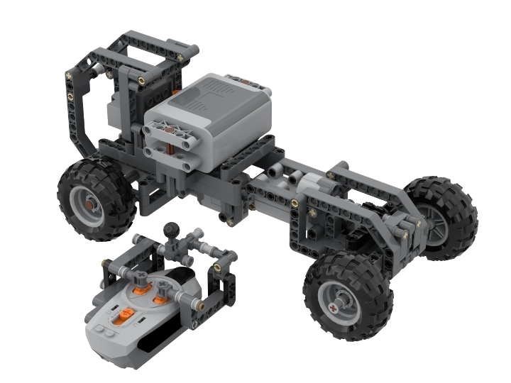 Simple Sturdy RC Car from BrickLink Studio [BrickLink]