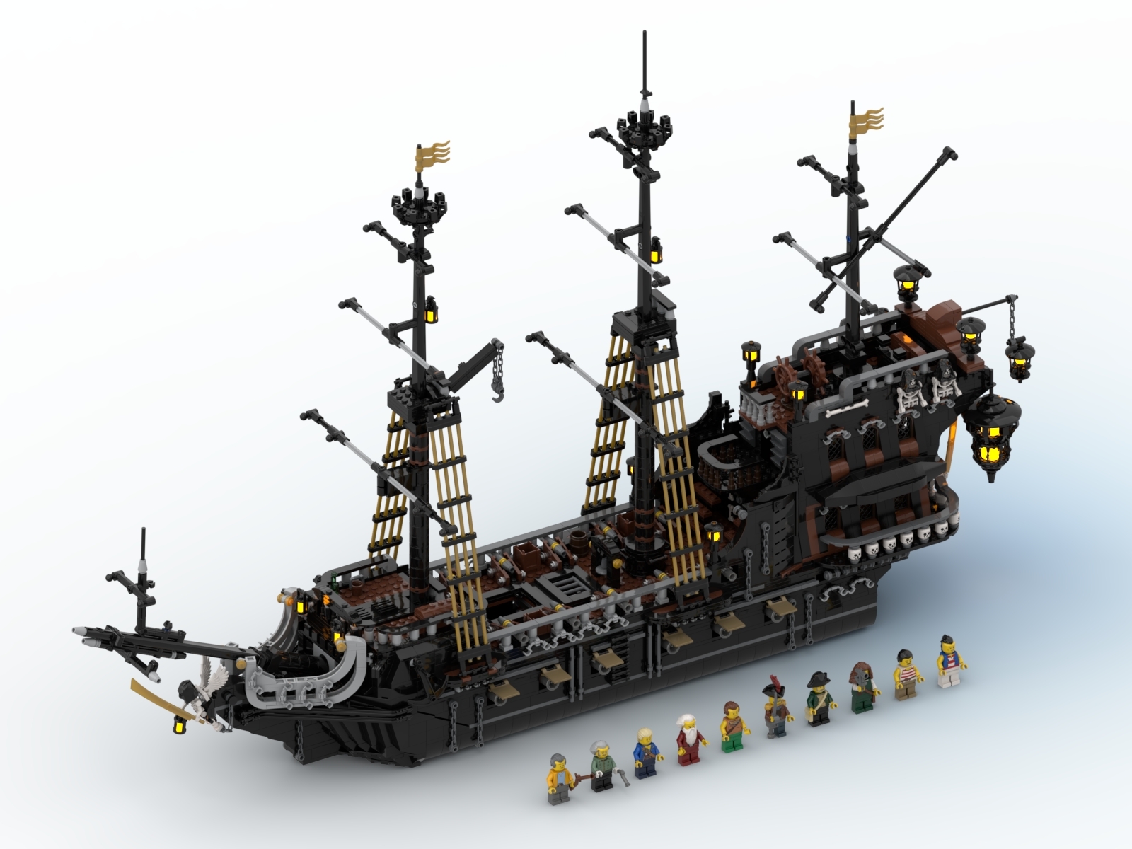 Bricklink black 2024 pearl