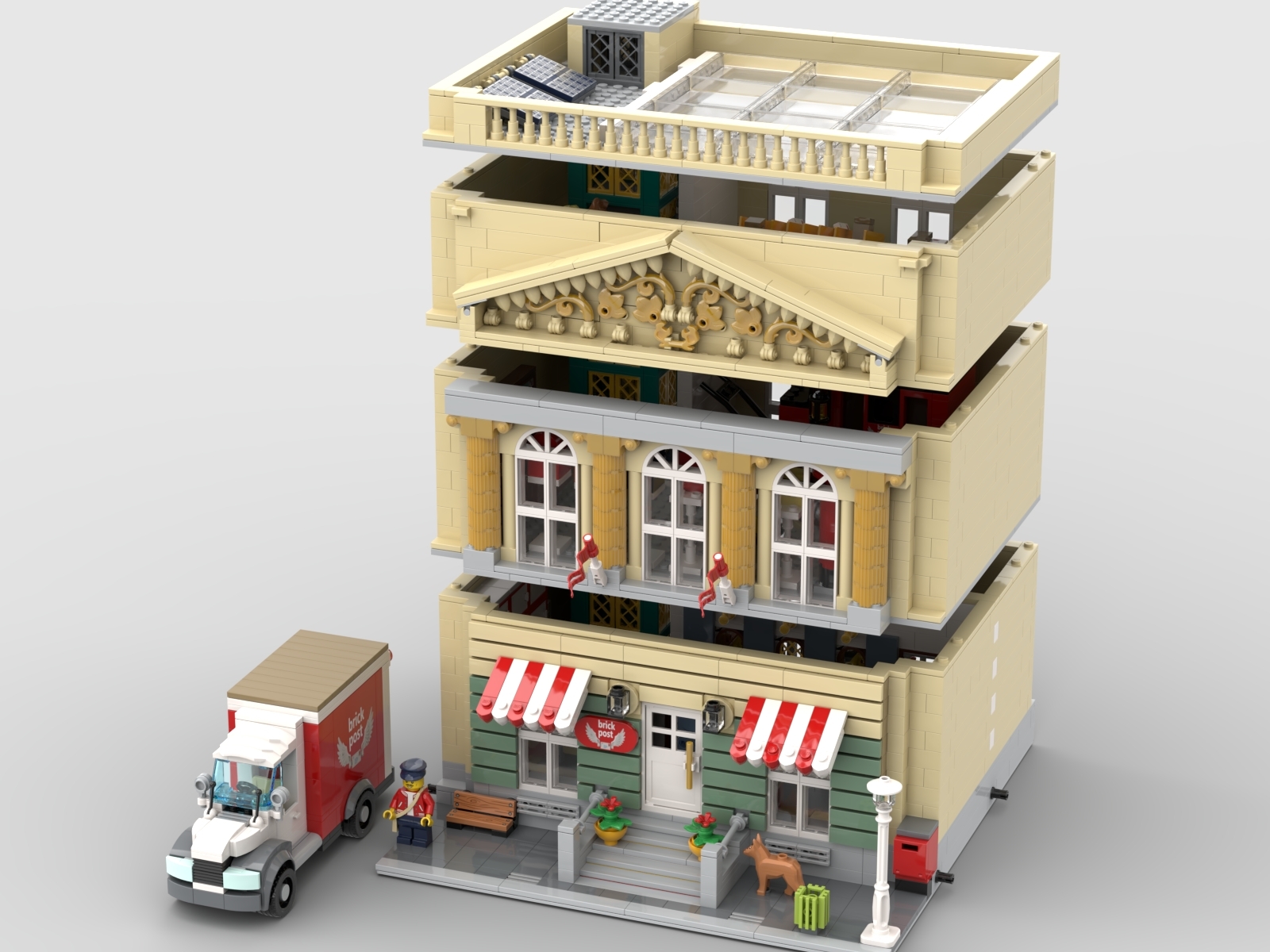 Lego modular post online office