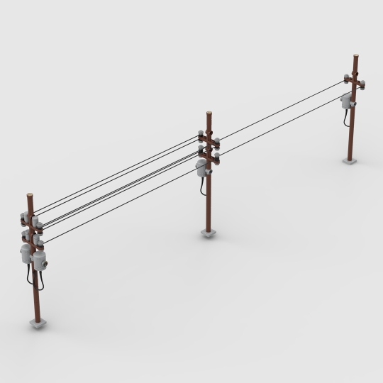 Electrical Poles from BrickLink Studio [BrickLink]