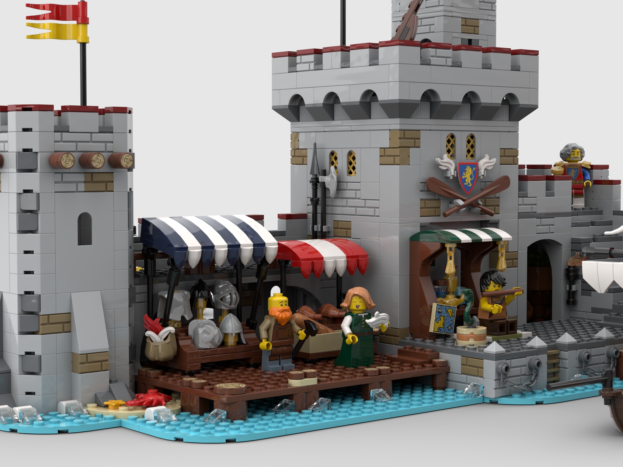 LEGO IDEAS - Medieval Seaside Market