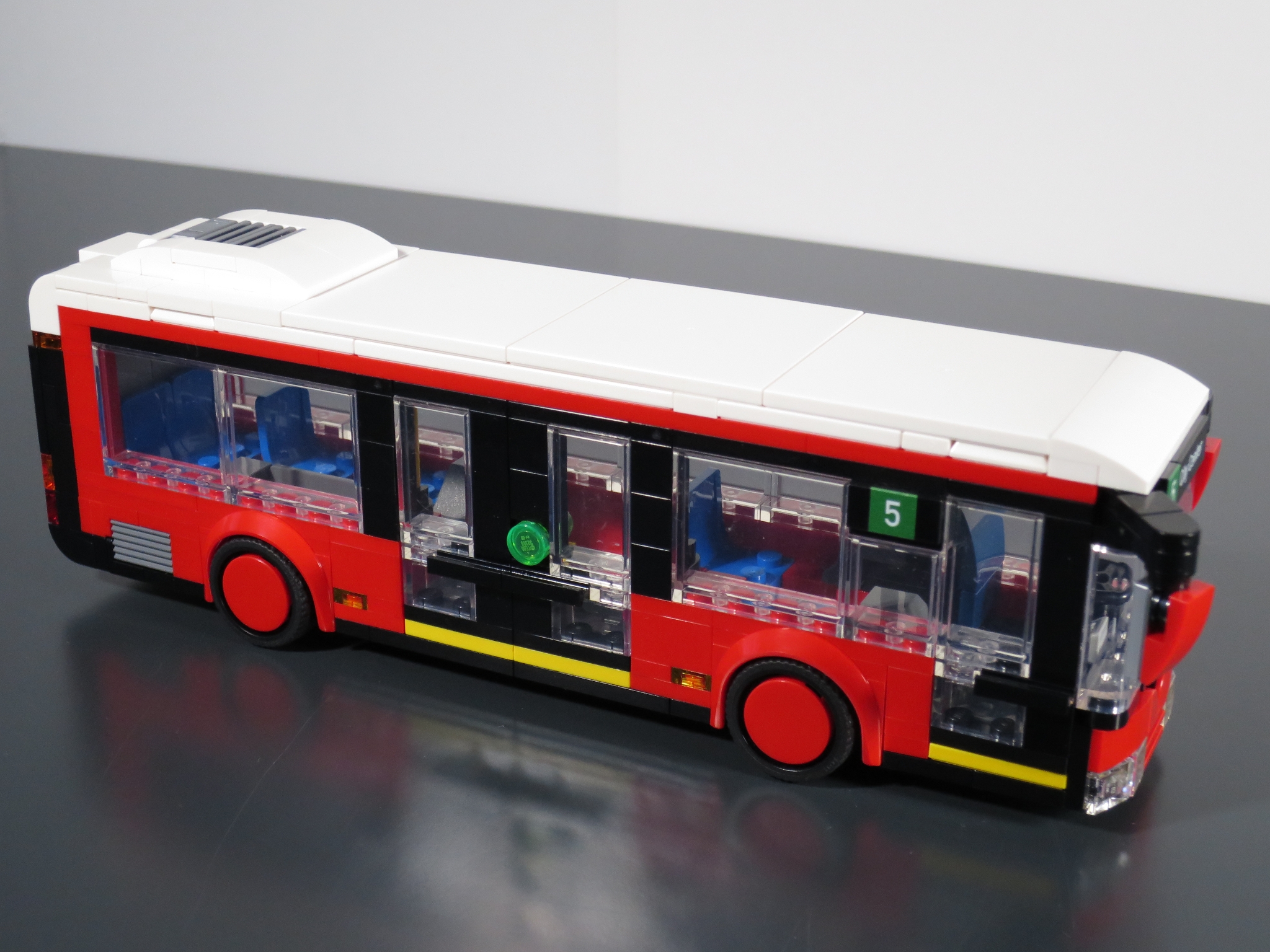 City Bus with Modular Bus Stop] [BrickLink]