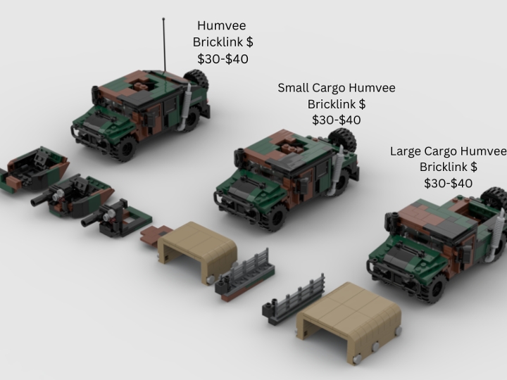 Humvee's & Addons from BrickLink Studio [BrickLink]