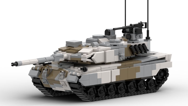 Leopard 2A7+ UrbOp v2 from BrickLink Studio [BrickLink]