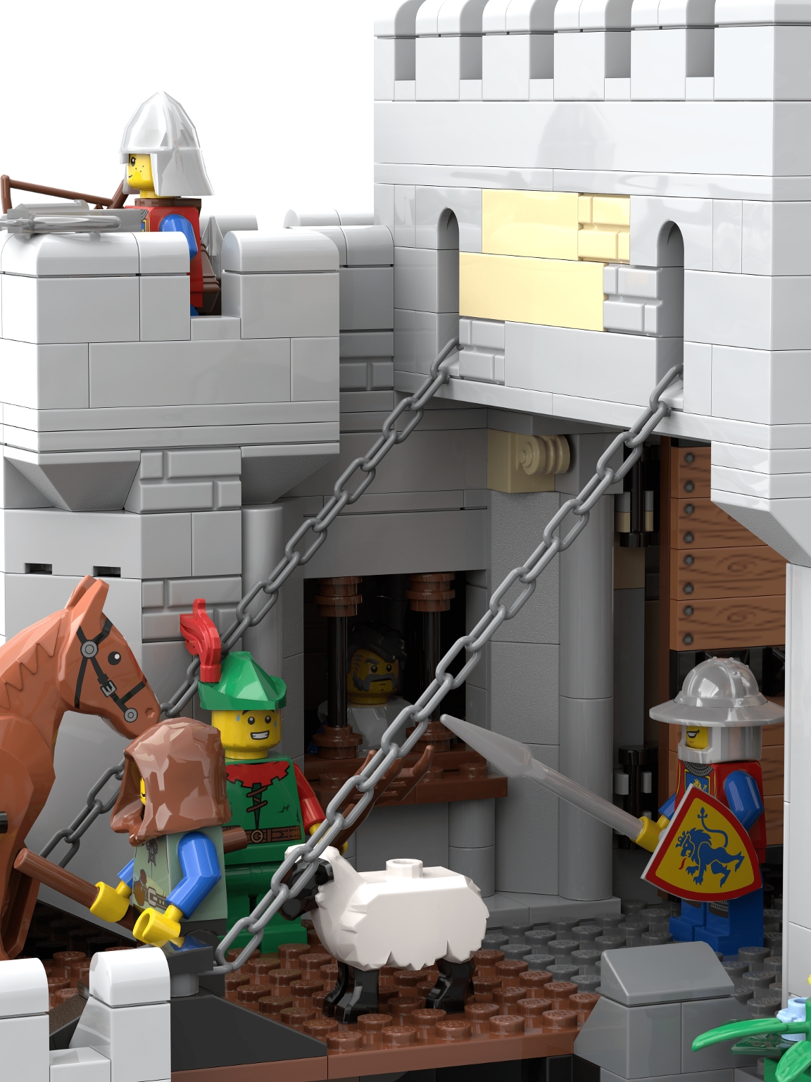 [Medieval Toll Bridge Castle] [BrickLink]