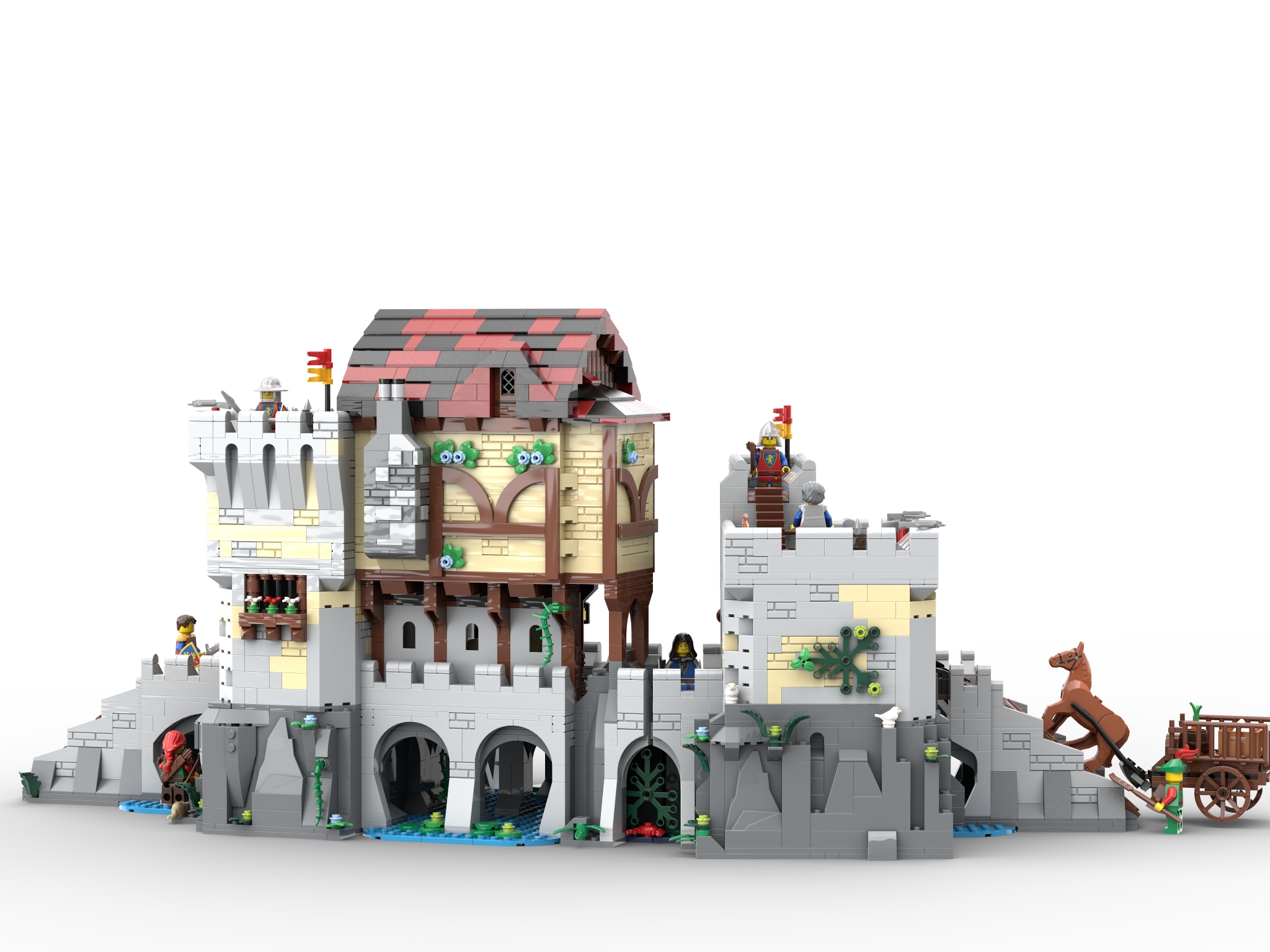 [Medieval Toll Bridge Castle] [BrickLink]