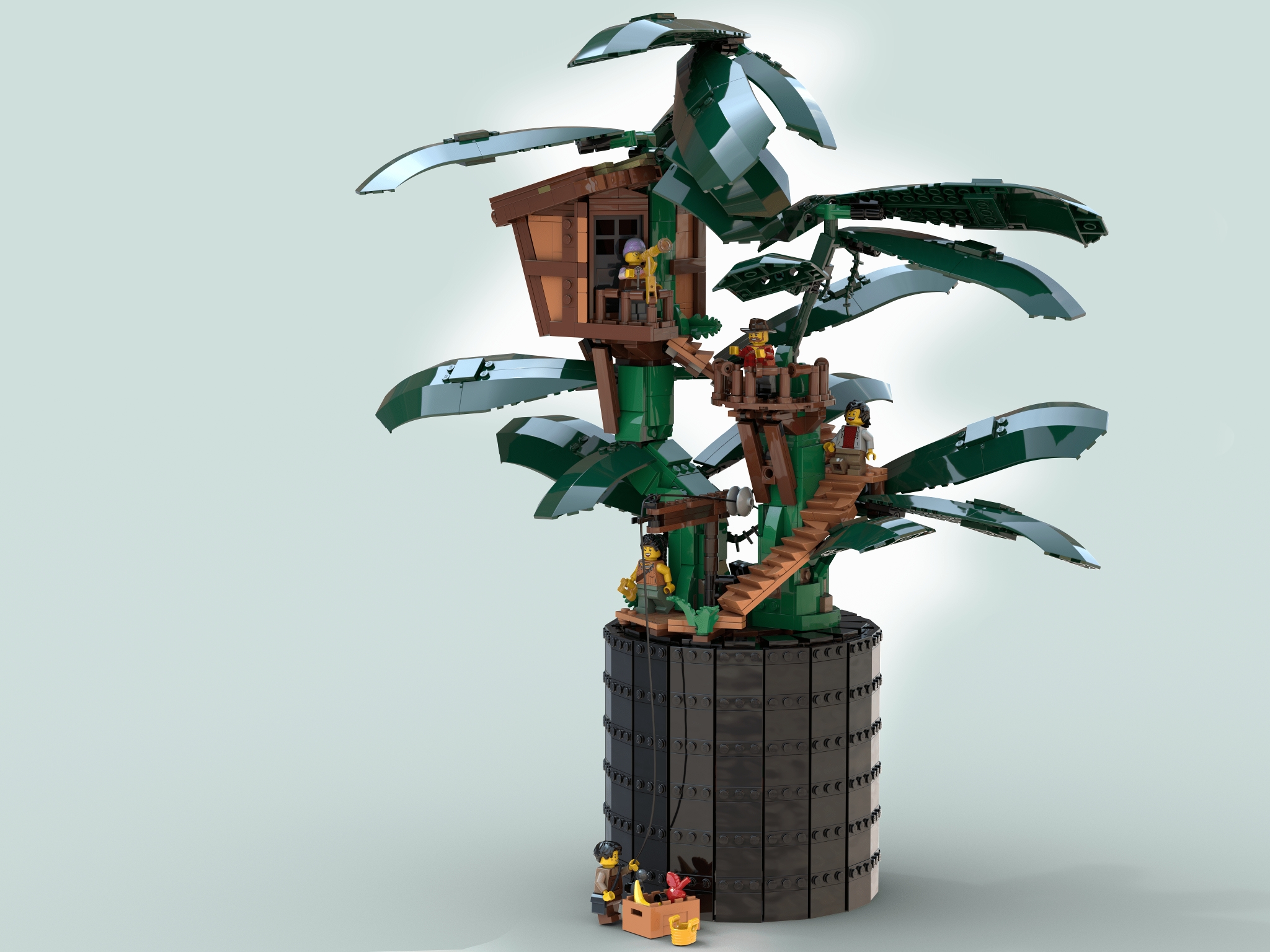 Inhabited Pot Plant] [BrickLink]