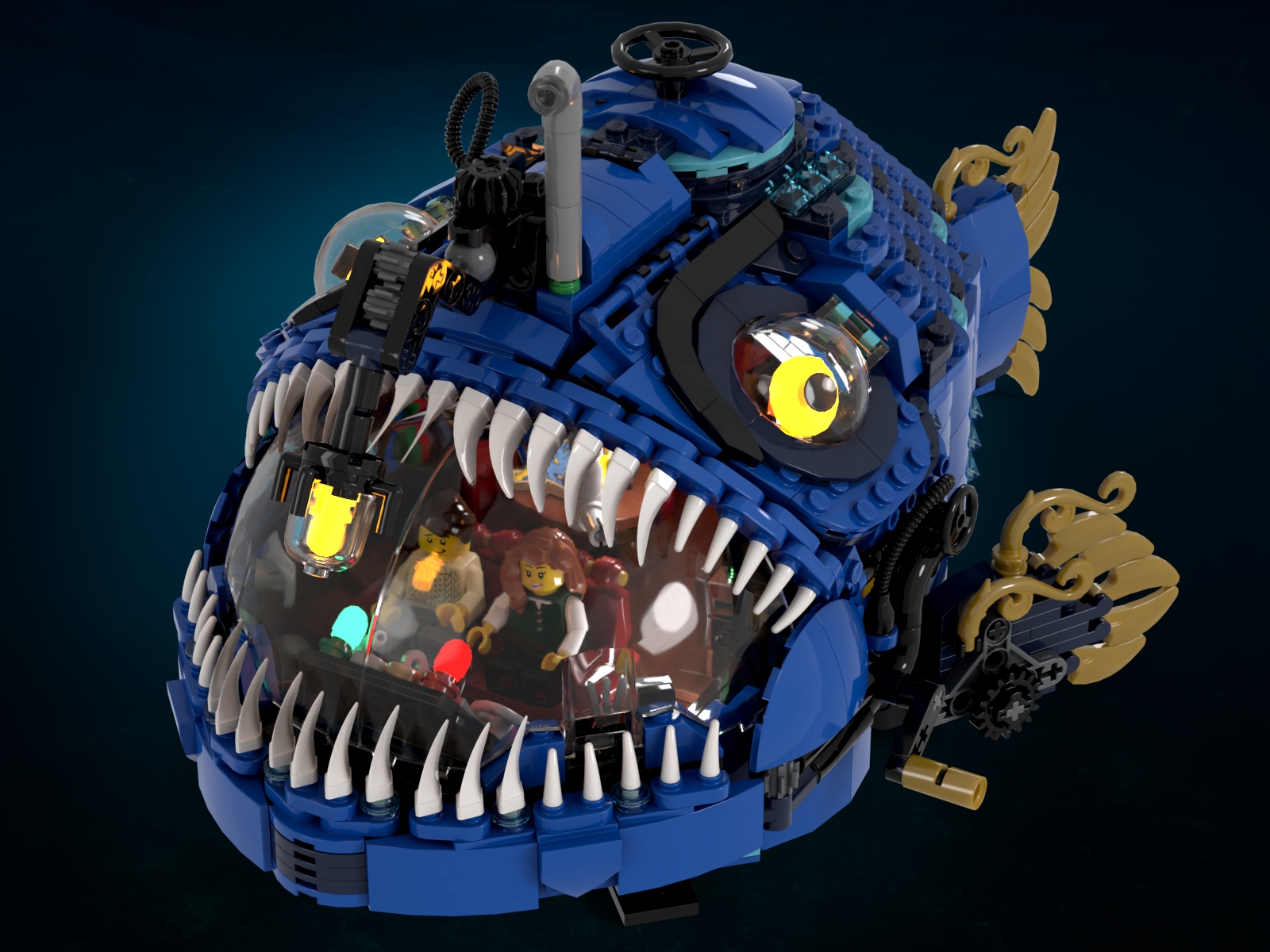 Angler fish fashion lego