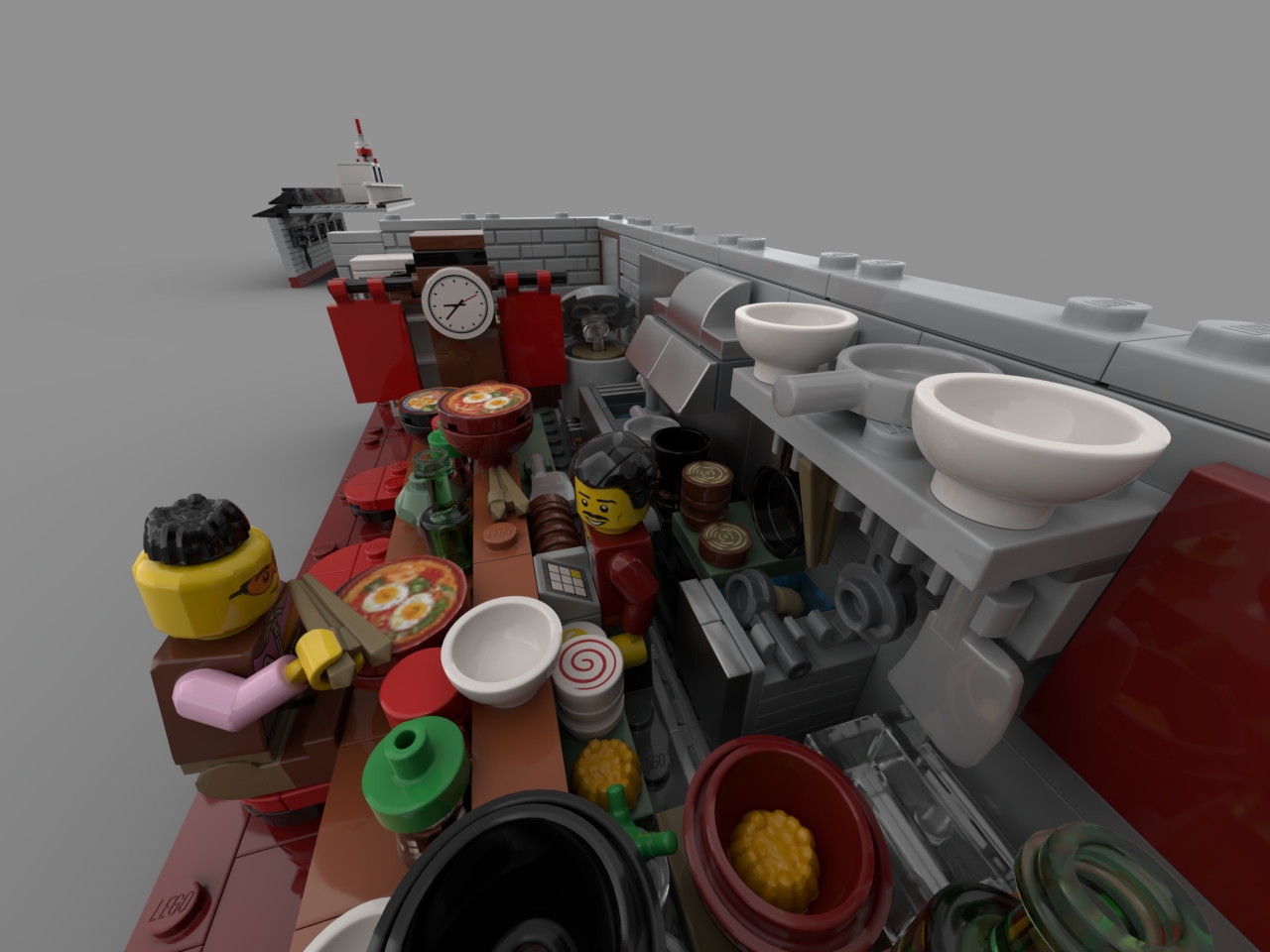 [Japanese Restaurant Building: Ramen and Sushi] [BrickLink]