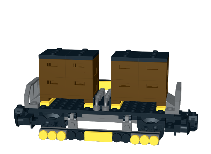 Flatbed Pallet Cargo Hauler from BrickLink Studio [BrickLink]