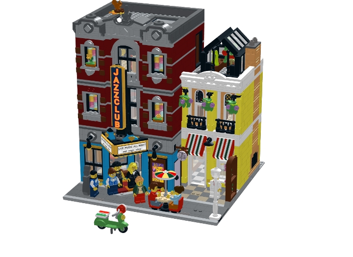 Lego 10312 Jazz Club from BrickLink Studio [BrickLink]