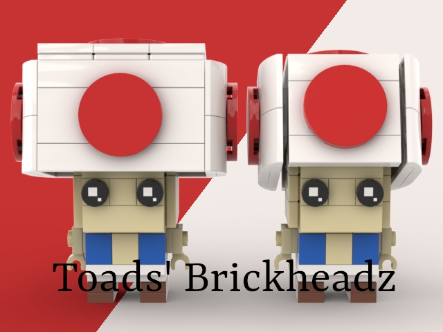 Toads' Brickheadz from BrickLink Studio [BrickLink]