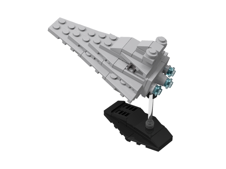 Imperial Star Destroyer Micro MOC from BrickLink Studio [BrickLink]