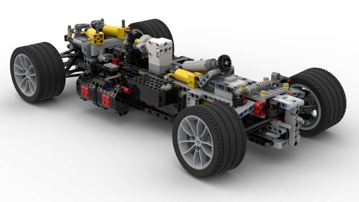 F1 Hydraulic Suspension from BrickLink Studio [BrickLink]