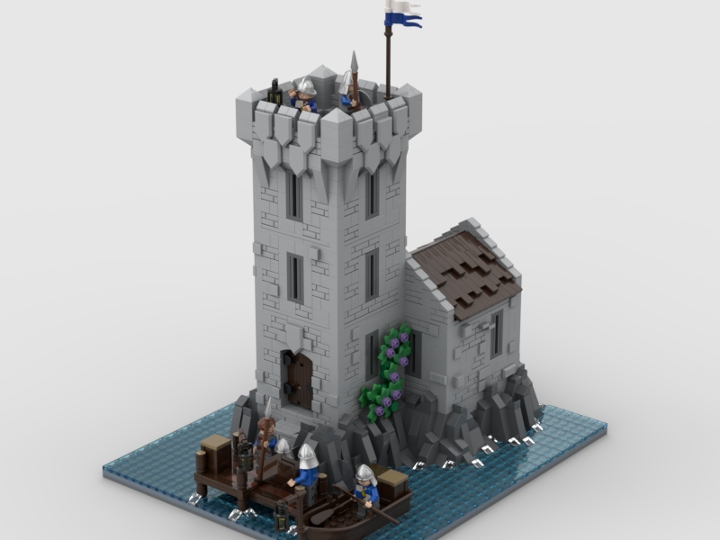 watchtower on stone island from BrickLink Studio [BrickLink]