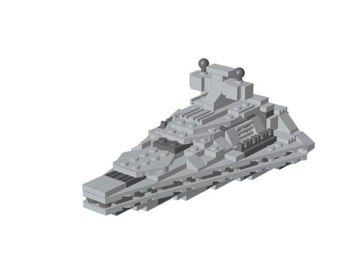 Mini Imperial Star Destroyer from BrickLink Studio [BrickLink]