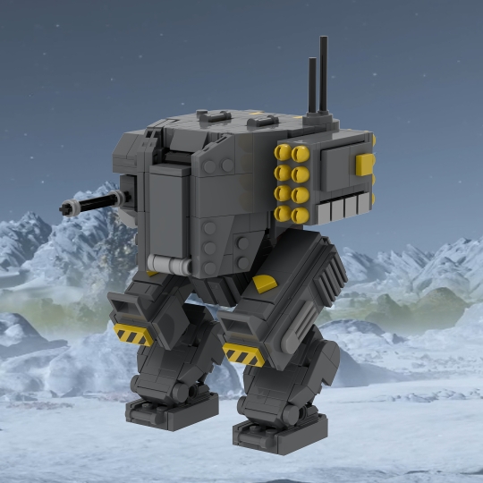 Helldivers 2 EX-45 Patriot Exosuit from BrickLink Studio [BrickLink]