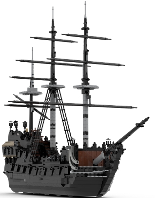 Black Pearl UCS from BrickLink Studio BrickLink