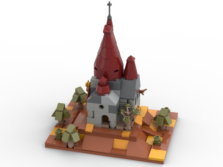 Abandoned medieval castle from BrickLink Studio [BrickLink]