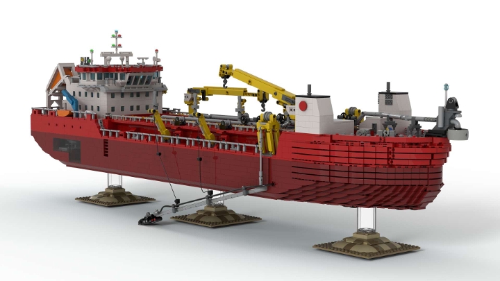 Ship   Vessel Tshd (trailing Suction Hopper Dredger) From Bricklink 