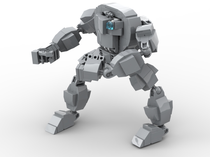 Mech Frame (plated version) from BrickLink Studio [BrickLink]