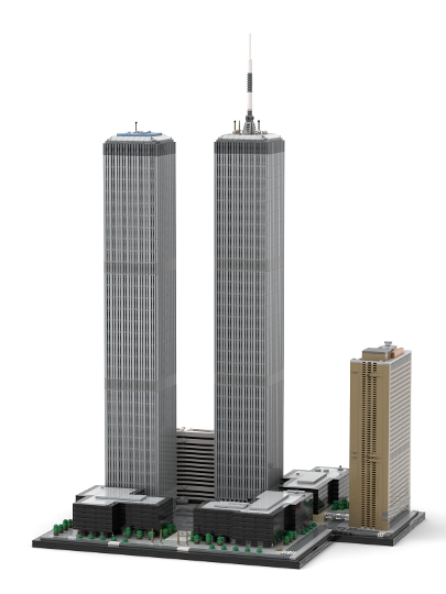 World Trade Center Complex 1/800 Scale Twin Towers (for 21046) from ...