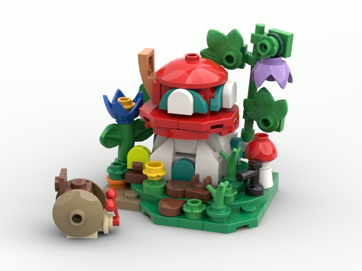 Micro Mushroom House From Bricklink Studio [bricklink]