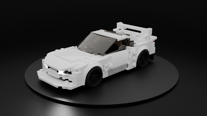 Nissan Silvia S15 LBWK from BrickLink Studio [BrickLink]