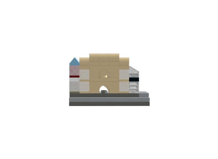 Micro Cross Train Station from BrickLink Studio [BrickLink]