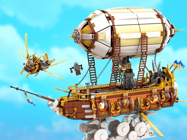 [Steampunk Flying Ship] [BrickLink]