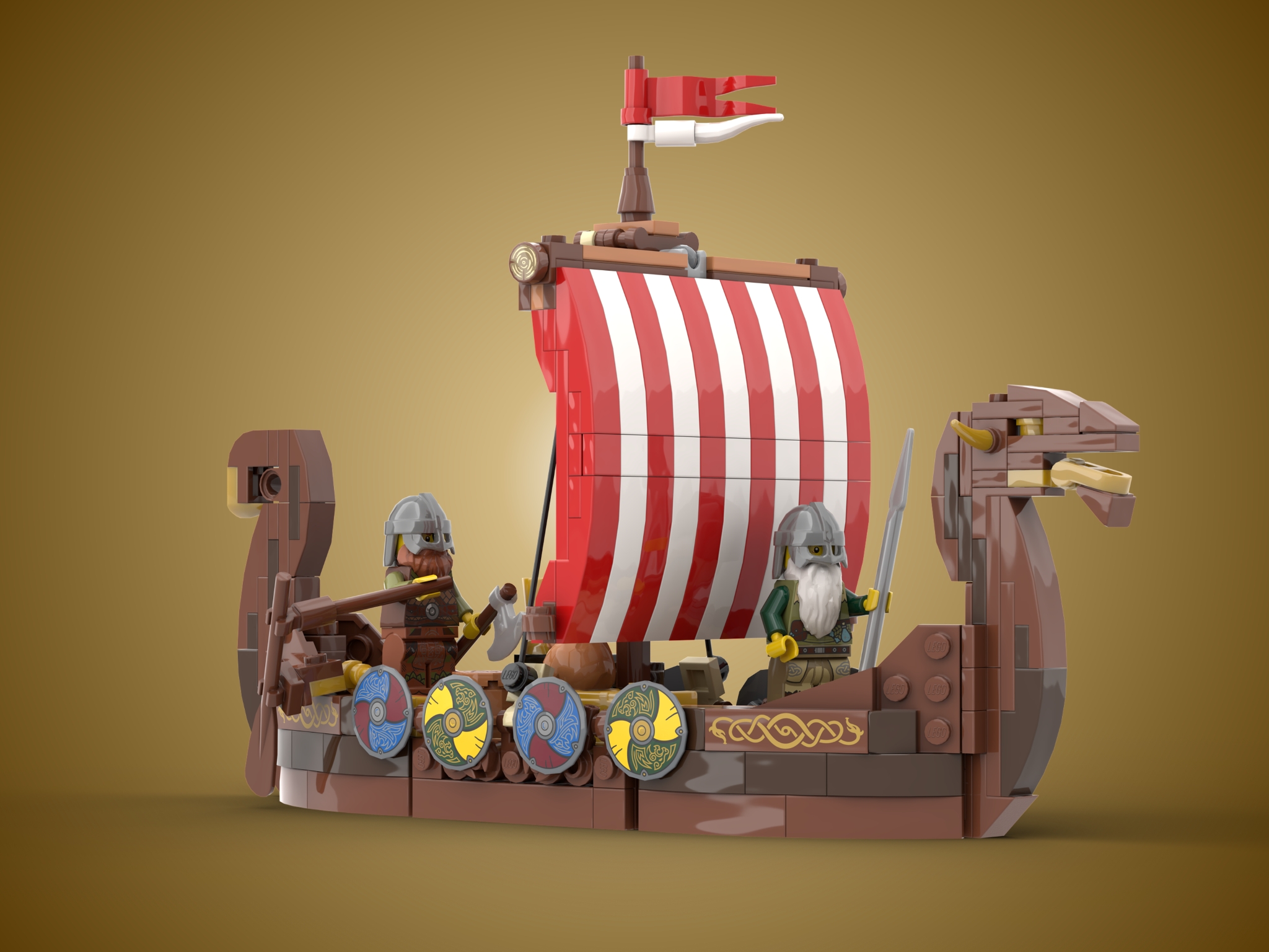 [Viking Dragon Ship] [BrickLink]