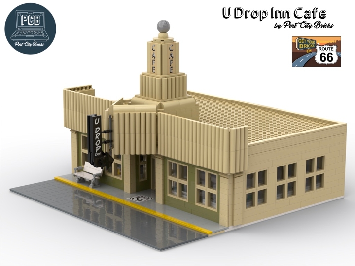 U Drop Inn Cafe - Get Your Bricks on Route 66 from BrickLink Studio ...