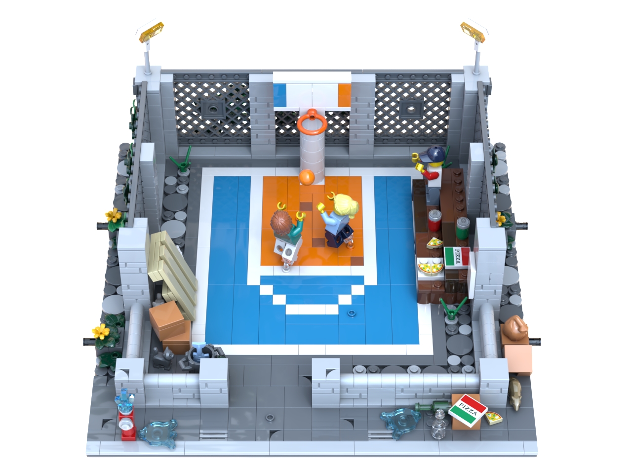 [Modular Basketball Court] [BrickLink]