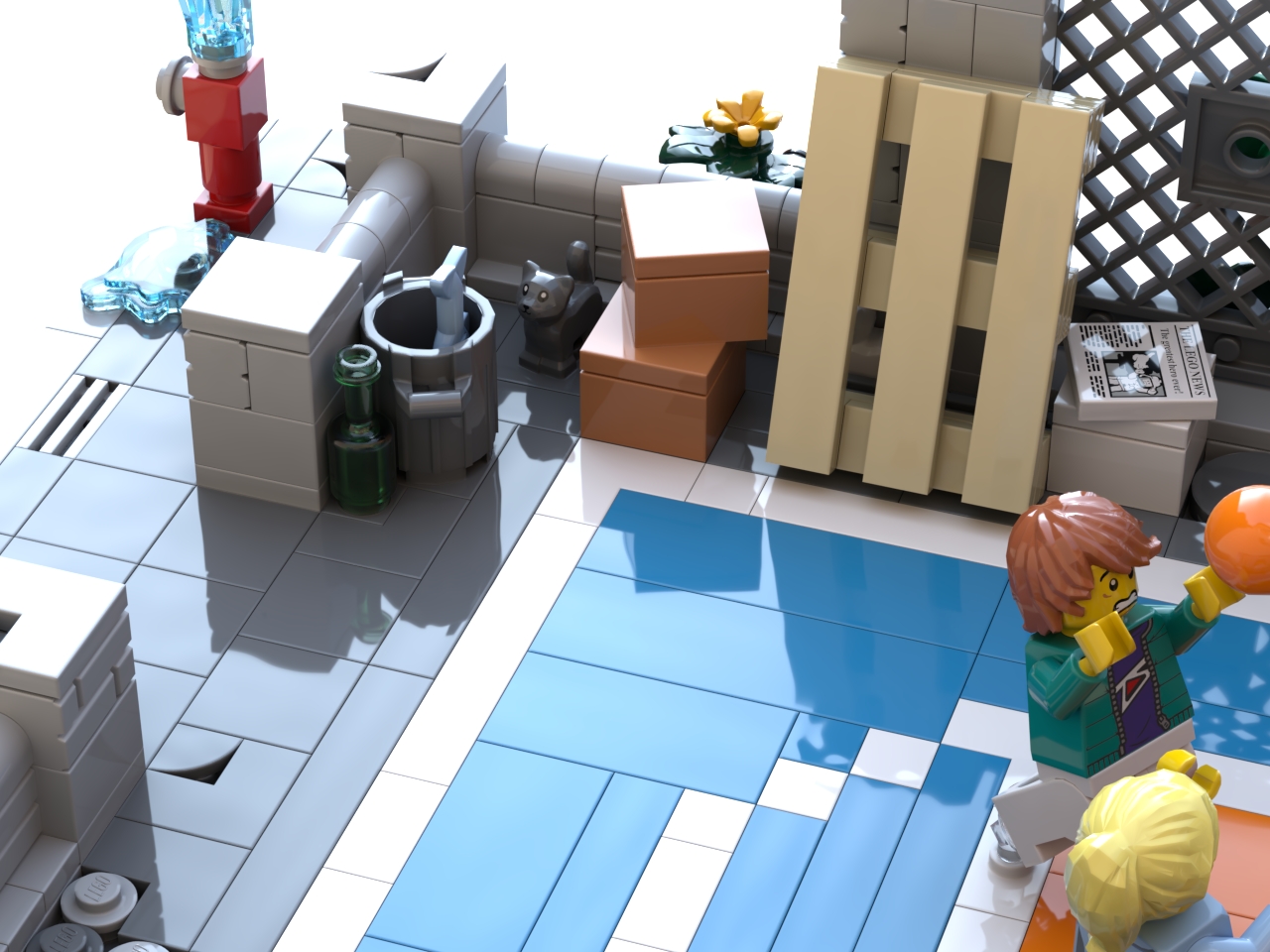 [Modular Basketball Court] [BrickLink]