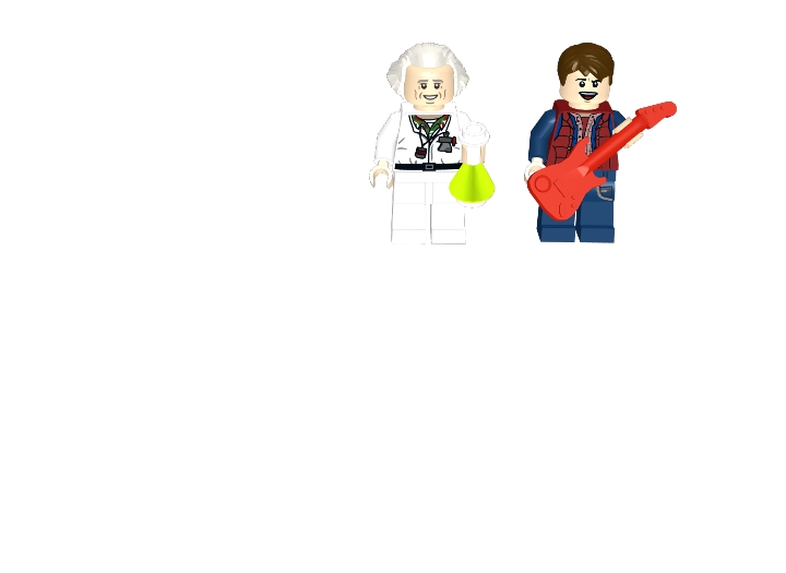 BTTF Characters (unfinished) from BrickLink Studio [BrickLink]