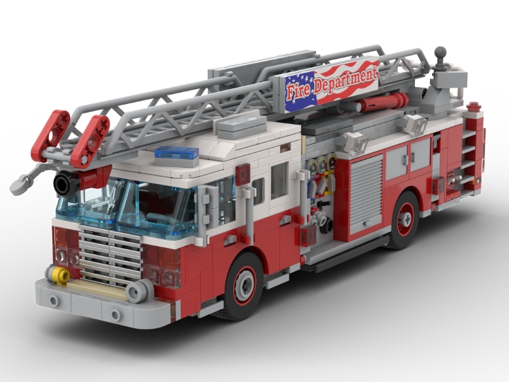 American Fire Truck from BrickLink Studio [BrickLink]