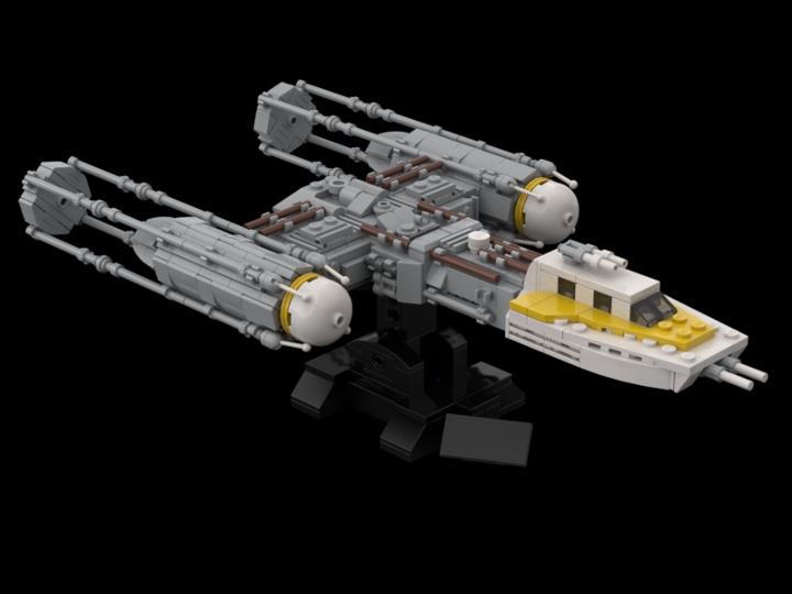 Midi-scale Y-wing from BrickLink Studio [BrickLink]