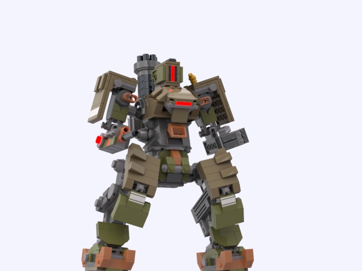 LEGO Overwatch Bastion Remodel from BrickLink Studio [BrickLink]