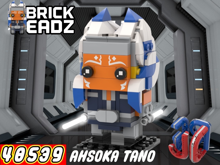 40539 Ahsoka Tano Brick Headz from BrickLink Studio [BrickLink]