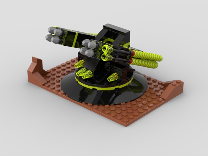 ETX alien defense turret from BrickLink Studio [BrickLink]