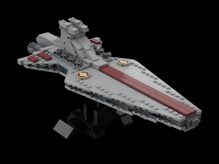 Midi Venator-class Republic attack cruiser from BrickLink Studio ...