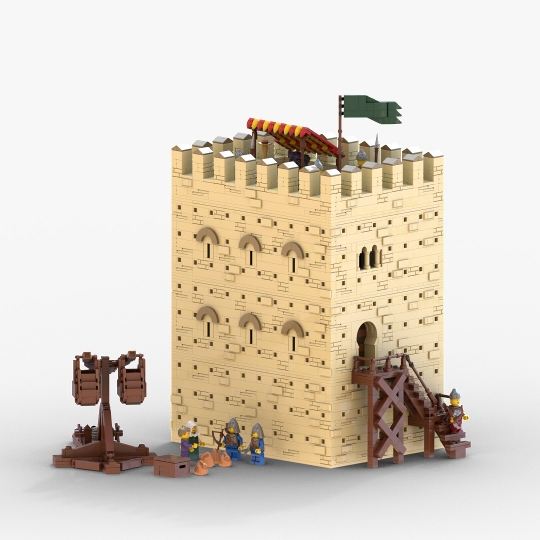 Al-Qasr Qima (Iberian medieval Castle) from BrickLink Studio [BrickLink]