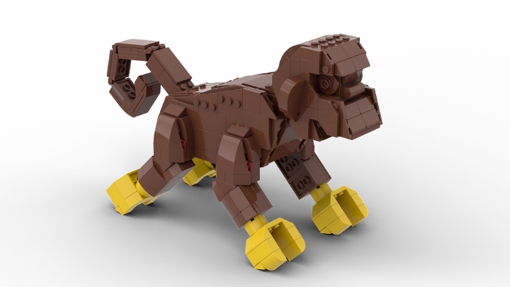 Up-Scaled Classic Monkey from BrickLink Studio [BrickLink]